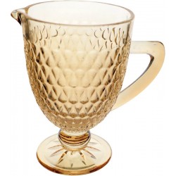 Jarra 1 Litro Amelie Com Base Âmbar Luster
